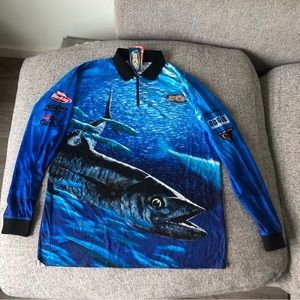 Boating Camping Fishing polo long sleeve shirt